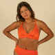 Gornji dio kupaćeg kostima Bea s podesivim leđima ženski narančasti