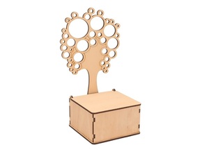 AtmoWood Drvena kutija za nakit sa stablom
