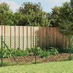 vidaXL Žičana ograda s prirubnicom zelena 1,1 x 10 m