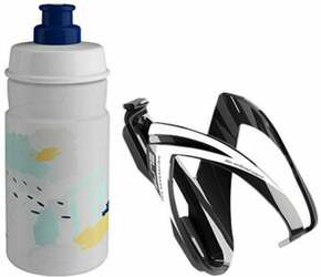 Elite Cycling CEO Bottle Cage + Jet Bottle Kit Black Glossy/Clear Blue 350 ml Biciklistička boca