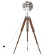 vidaXL Podna svjetiljka s tronošcem od masivnog drva manga 165 cm