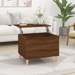 Stolić za kavu Smeđi hrasta 60 x 44 5 x 45 cm konstruirano drvo