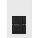 Novčanik Tommy Jeans za muškarce, boja: crna - crna. Mali novčanik iz kolekcije Tommy Jeans. Model izrađen od tekstilnog materijala.