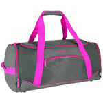 Spirit: Gym sportska torba neonska ružičasto-siva 20x51x23cm