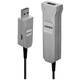 LINDY USB kabel USB 3.2 gen. 1 (USB 3.0) USB-A utikač, USB-A utičnica 50 m crna, siva