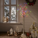 vidaXL Božićno drvce sa 140 LED žarulja 1,5 m raznobojno izgled vrbe