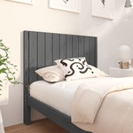 Uzglavlje za krevet sivo 105,5 x 4 x 100 cm od masivne borovine