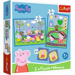Peppa Pig 2 u 1 puzzle i igra memorije - Trefl