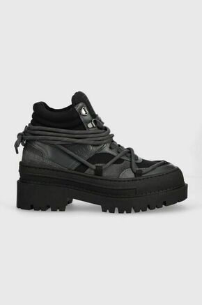 Planinarske cipele Tommy Jeans Tjw Hybrid Boot EN0EN02338 Black / New Charcoal BDS