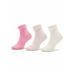 Set od 3 para dječjih visokih čarapa United Colors Of Benetton 6AO3F211S 934 Ružičasta