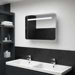 vidaXL LED kupaonski ormarić s ogledalom 80 x 11 x 55 cm