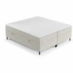 Svijetlo sivi boxspring krevet s prostorom za odlaganje 160x200 cm Araya – Maison de Rêve