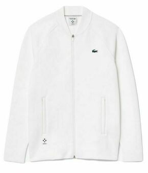 Muška sportski pulover Lacoste Tennis x Daniil Medvedev Sportsuit Ultra-Dry Jacket - white