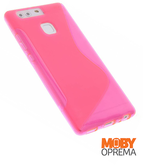 Huawei P9 roza silikonska maska