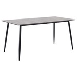 vidaXL Blagovaonski stol sivi 140 x 70 x 75 cm MDF