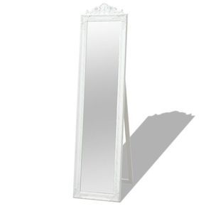 VidaXL Samostojeće Ogledalo Barokni stil 160x40 cm Bijela boja