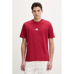 Pamučna majica adidas crvena KC0902
