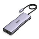 UGREEN CM511 Hub 5w1, USB-C to HDMI 1.4, 3xUSB-A , USB-C, PD, 100W (grey)