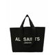 AllSaints Shopper torba 'ALI' crna / bijela