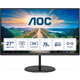 AOC Q27V4EA monitor, IPS, 27", 16:9, 2560x1440, 75Hz, HDMI, Display port