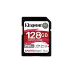 Kingston Canvas React Plus V60 128GB SDXC memory card 4K-UHS-II