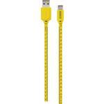 Schwaiger USB kabel USB 2.0 USB-A utikač, USB-C™ utikač 1.20 m crna, žuta s oznakom po metru WKC10 511
