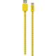 Schwaiger USB kabel USB 2.0 USB-A utikač, USB-C™ utikač 1.20 m crna, žuta s oznakom po metru WKC10 511