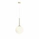 ALDEX 1087G30 | Bosso Aldex visilice svjetiljka kuglasta 1x E27 zlatno, opal