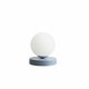 ALDEX 1076B16_S | Ball-AL Aldex stolna svjetiljka kuglasta 17cm sa prekidačem na kablu 1x E14 pastel plava, opal