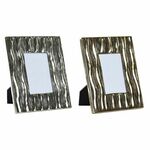 Photo frame DKD Home Decor Aluminium Crystal Golden Modern 21 x 1 x 26 cm (2 Units)