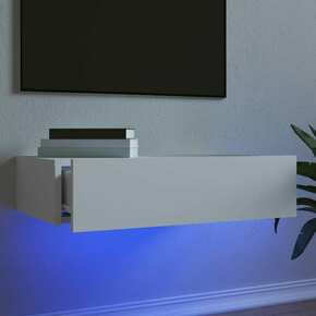 VidaXL TV ormarić s LED svjetlima bijeli 60 x 35 x 15