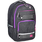 Spirit: Campus siva-pink školska torba