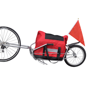 VidaXL Prikolica za bicikle s torbom pohranu