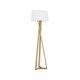 NOVA LUCE 9145071 | Salino Nova Luce podna svjetiljka 164cm s prekidačem 1x E27 bezbojno, elefanstka kost, smeđe