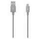 TTEC micro USB aluminijski kabel sivi 2DK11UG
