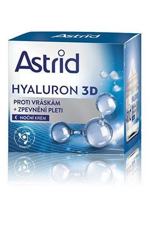 Astrid Hyaluron 3D Antiwrinkle &amp; Firming Night Cream noćna krema za lice za sve vrste kože 50 ml za žene