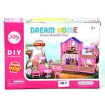 Dream Home pink kućica za lutke sa dodacima