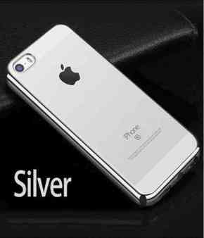 iPhone 5 srebrna shine maska
