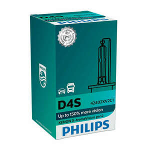 Philips X-treme Vision gen2 xenon žarulje - do 150% više svjetla - do 20% bjelije (4800K)Philips X-treme Vision gen2 xenon bulbs - up to 150% more D4S-XVGEN2-1