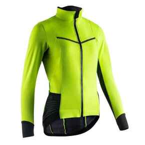 Biciklistička jakna za hladno vrijeme ženska žuta