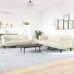 vidaXL 2-dijelni set sofa krem baršunasti