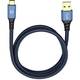 USB 3.0 priključni kabel [1x USB 3.2 gen. 1 utikač A (USB 3.0) - 1x muški konektor USB-C™] 3.00 m plava boja pozlaćeni kontakti Oehlbach USB Plus C3