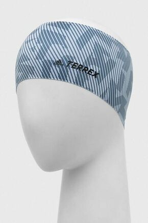 Traka za glavu adidas TERREX - plava. Traka za glavu iz kolekcije adidas TERREX. izrađen od tkanine s tehnologijom odvođenja vlage.