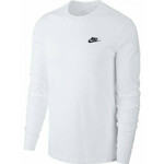 Muška majica Nike Sportswear Club Tee LS - white/black