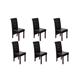 VidaXL 6 x smeđa stolica za trpezariju