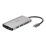 Docking station D-LINK DUB-M810, USB-C na 3x USB 3.0, 1x USB-C, HDMI, LAN, SD čitač kartica, za notebook