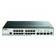 D-Link DGS-1510-20/E mrežni prekidač Upravljano L2/L3 Gigabit Ethernet (10/100/1000) 1U Sivo