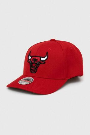 Kapa sa šiltom s dodatkom vune Mitchell&amp;Ness Chicago Bulls boja: crvena