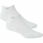 Čarape BOSS za muškarce, boja: bijela - bijela. Niske čarape iz kolekcije BOSS. Model izrađen od elastičnog materijala. U setu dva para.