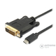 Equip USB-C/DVI-D Dual-Link muški/muški kabel, 1,8m (133468)